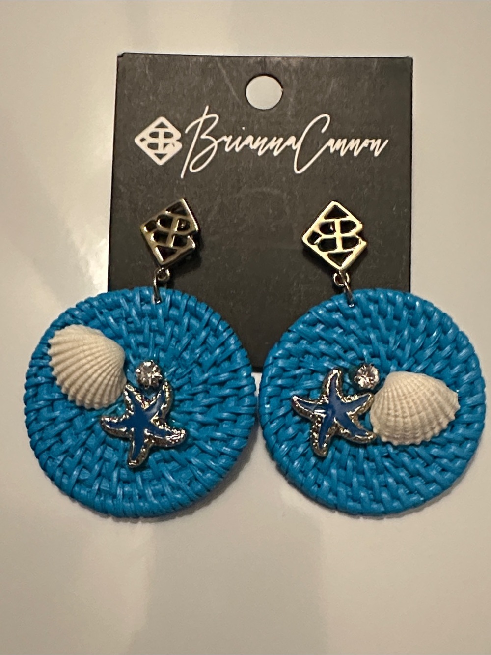 Brianna Cannon beachfront rattan Earrings